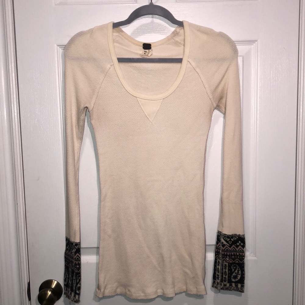 Waffle knit sweater